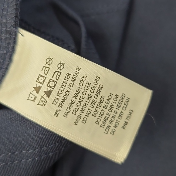 TOMMY BAHAMA Dark Blue Activewear Top Women's XL 3/4 Zip - Picture 7 of 7